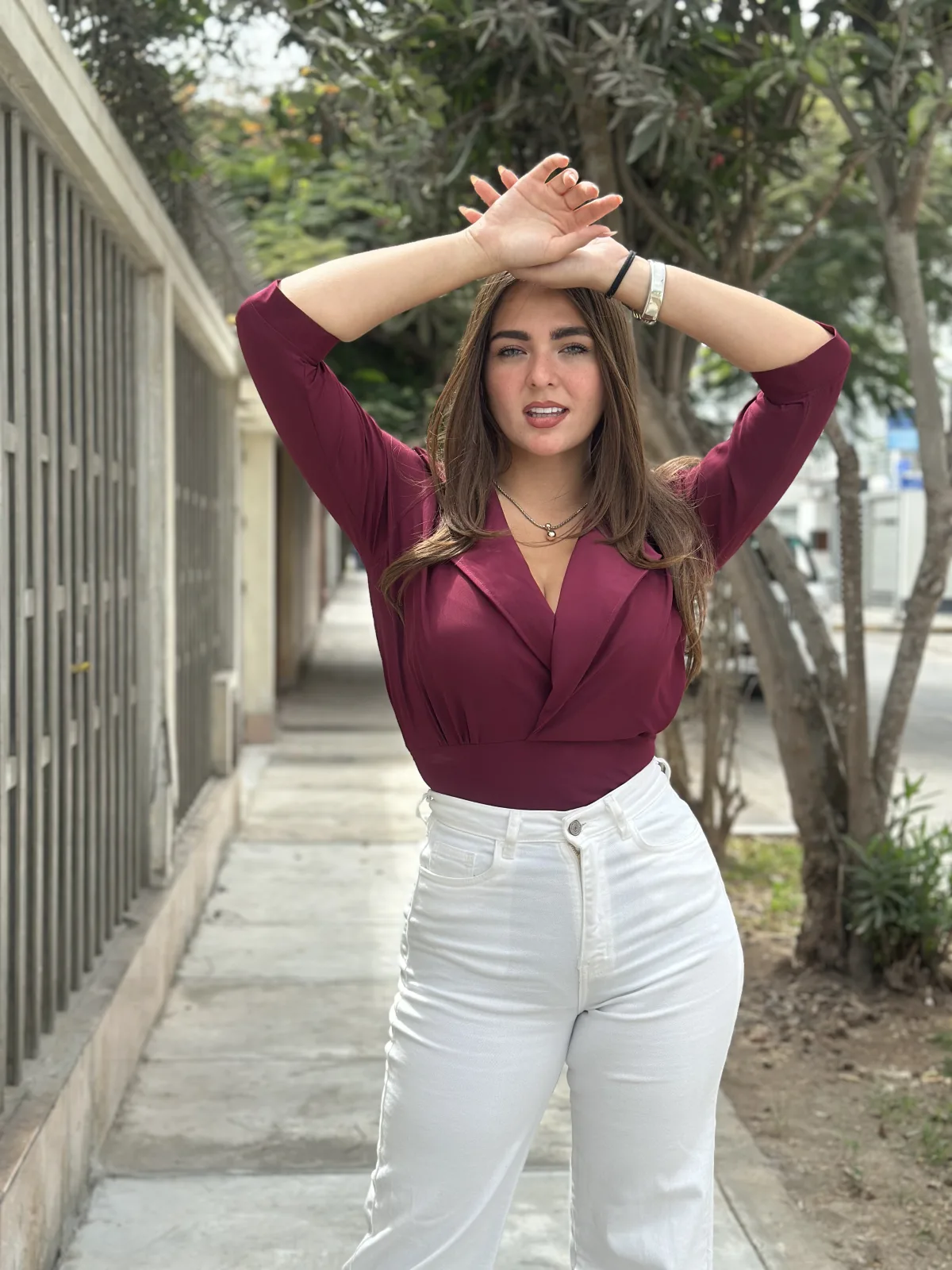 BLUSA MALAGA GRANATE