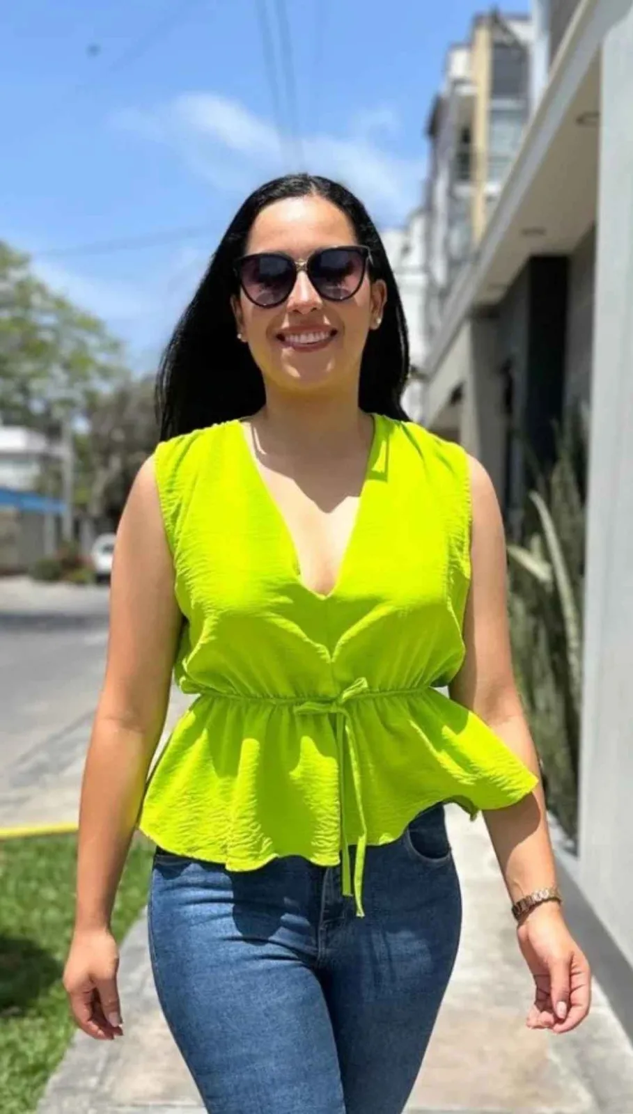 BLUSA MAIA VERDE LIMON